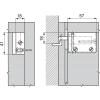 Zawieszka Blum kremowa 48N0510.02 lewa